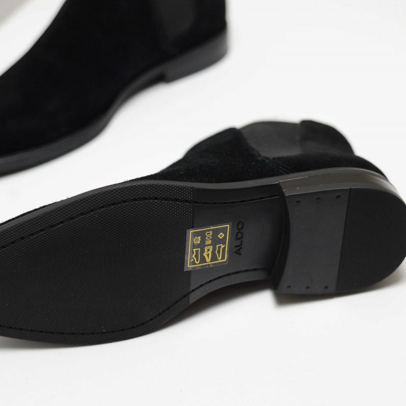 Giầy Chelsea Boot Aldo Gweracien Genuine Black Suede