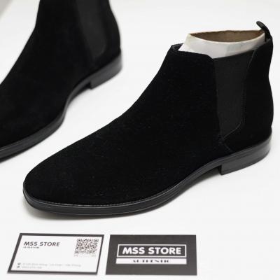 Giầy Chelsea Boot Aldo Gweracien Genuine Black Suede