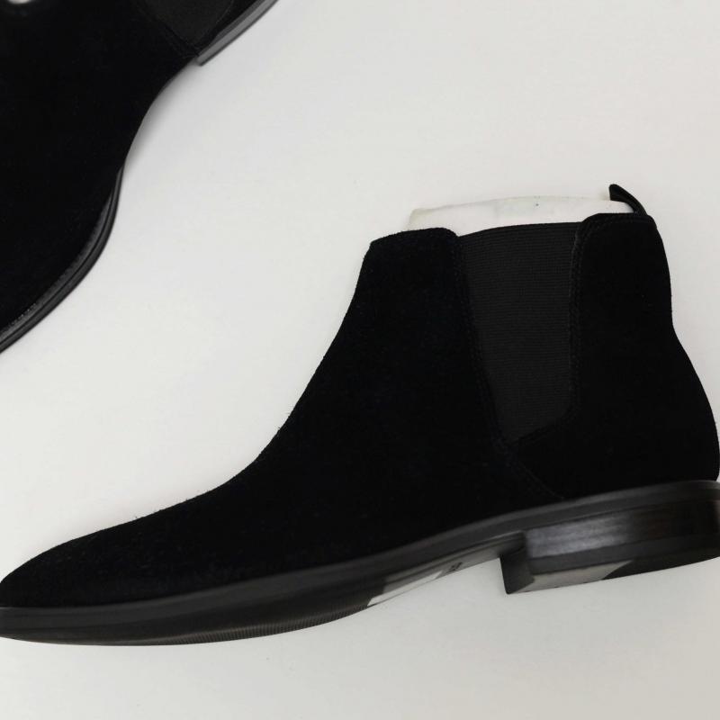 Giầy Chelsea Boot Aldo Gweracien Genuine Black Suede