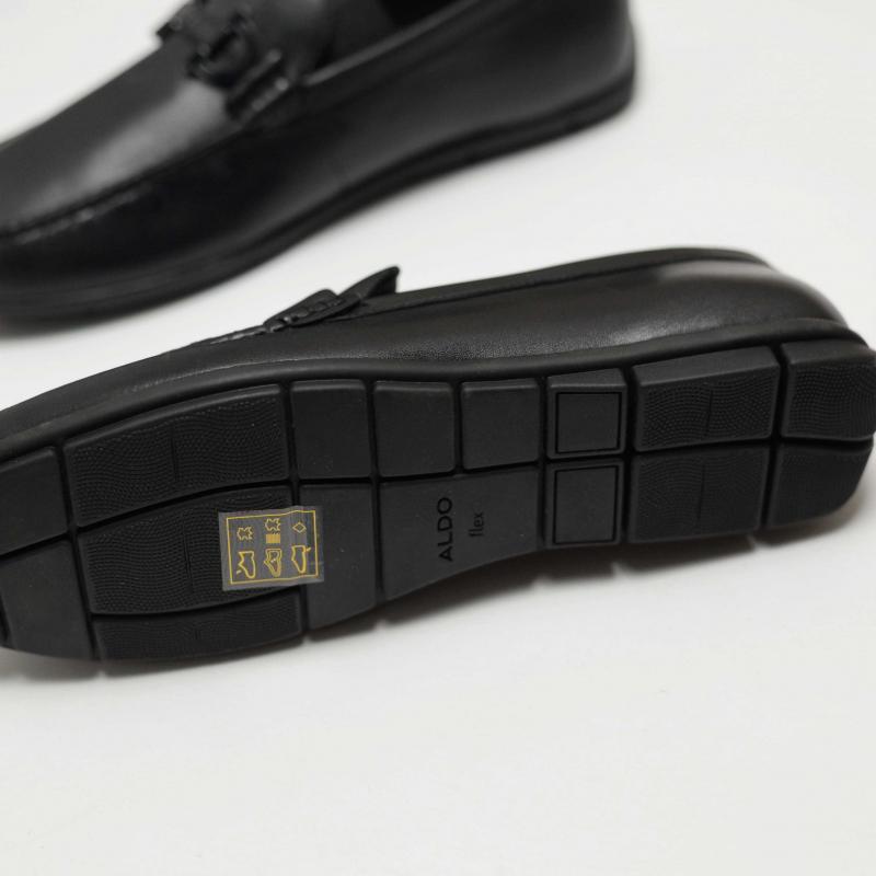 Giầy Aldo Moccasins Black Synthetic Black Platform