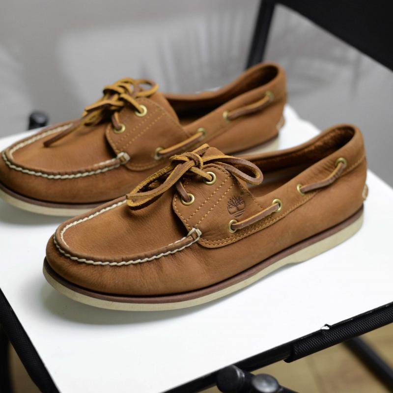 Giầy Timberland classic 2 eye boat shoes in brown