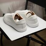 Giầy Mango Leather - Monocoloured leather sneakers