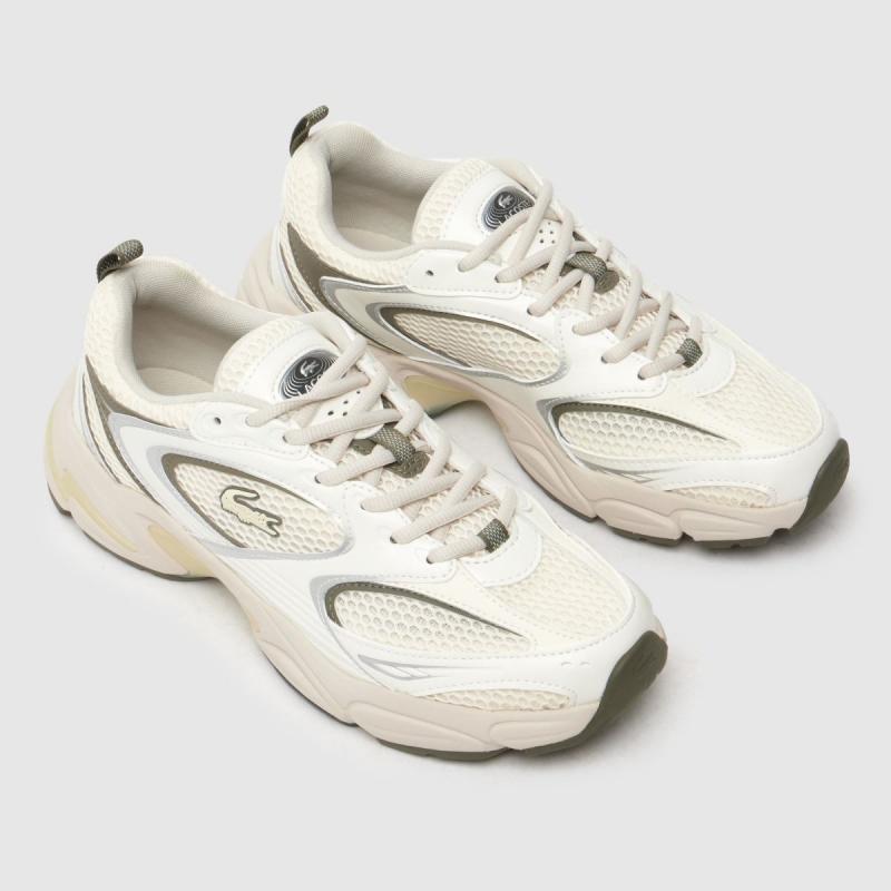 Giầy Lacoste White & Green  Storm 96 2k Trainers