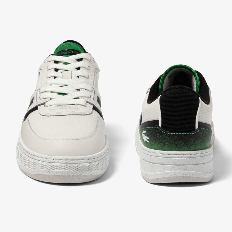 Giầy Lacoste L001 Leather Spray Print Trainers