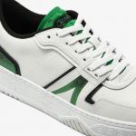 Giầy Lacoste L001 Leather Spray Print Trainers