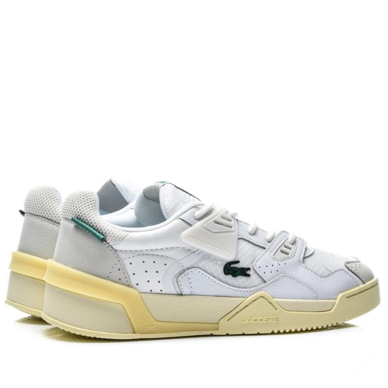 Giầy Lacoste Pantofi Sport White Yellow Piele Naturala