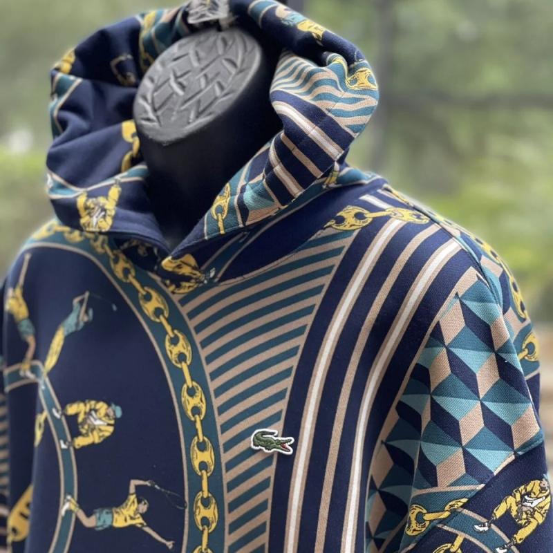 Áo Hoodie Lacoste Scarf Print Hoodie Sweatshirt