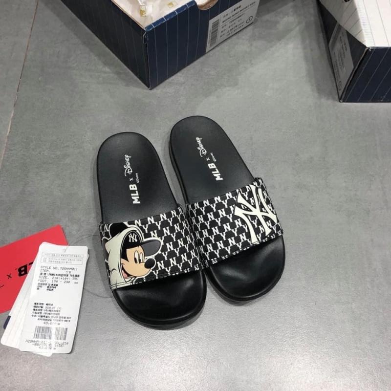 Dép MLB Slide X Disney Yankee Black