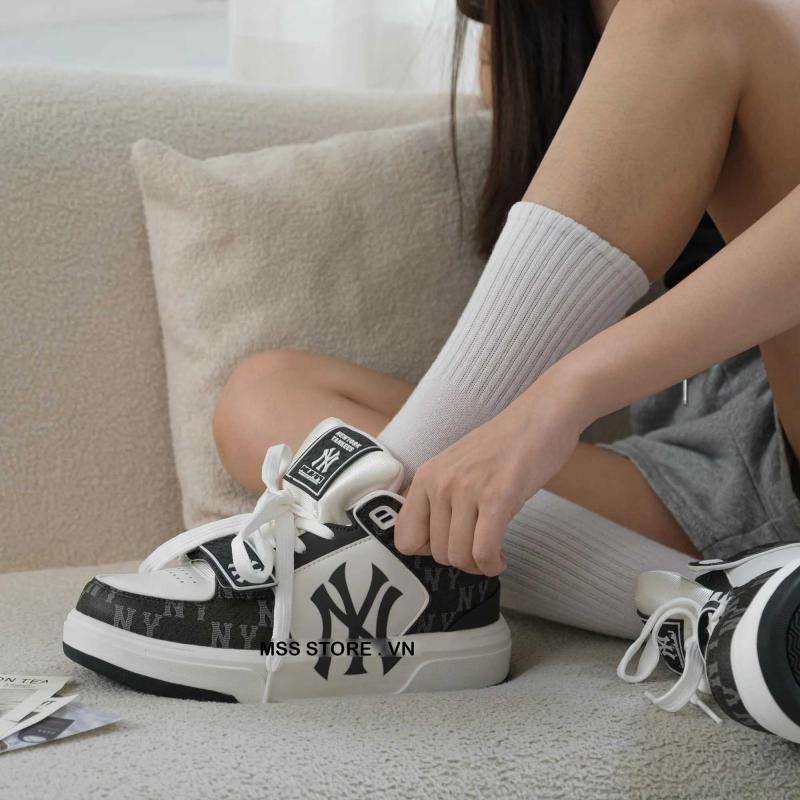 Giày MLB Chunky Liner Mid Denim New York Yankees