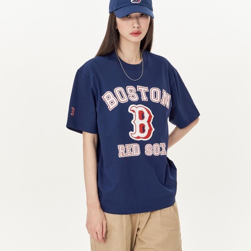 Áo thun MLB unisex cổ tròn tay ngắn Varsity Overfit