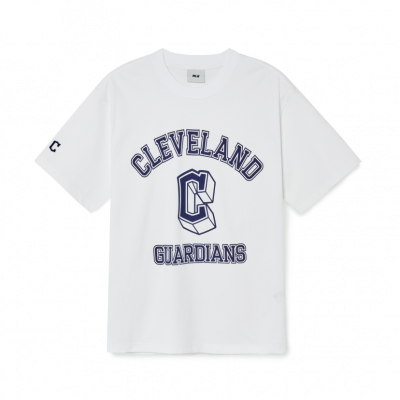 Áo thun MLB Varsity Overfit Short Sleeve Cleveland Guardians