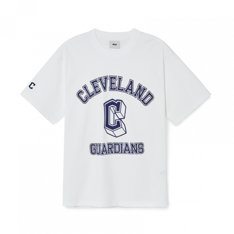 Áo thun MLB Varsity Overfit Short Sleeve Cleveland Guardians