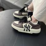 Giày MLB Korea Chunky Liner Basic New York Yankees Charcoal Grey