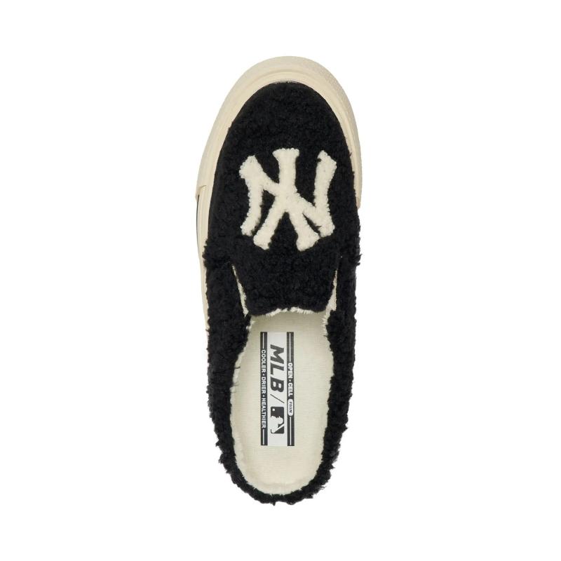 Giày Mlb Mule Slipon Fleece Basic New York Yankees "Đen"