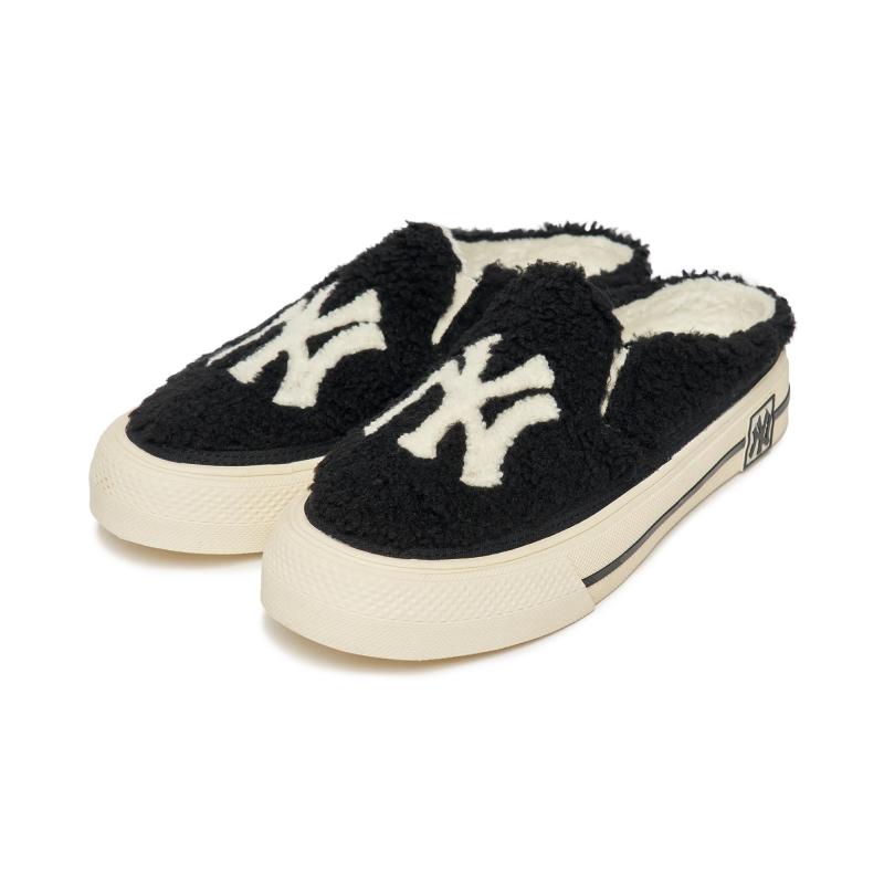 Giày Mlb Mule Slipon Fleece Basic New York Yankees "Đen"