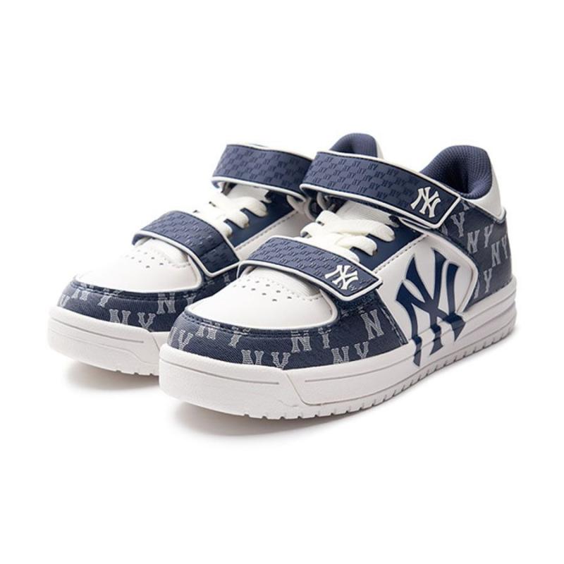 Giày Thể Thao MLB Chunky Liner Mid Denim Monogram