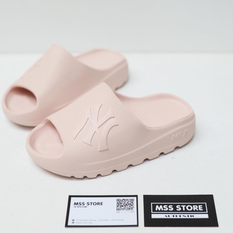 Dép Slide MLB Pink