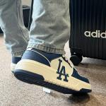 Giày MLB Chunky Liner Basic LA WHITE/NAVY