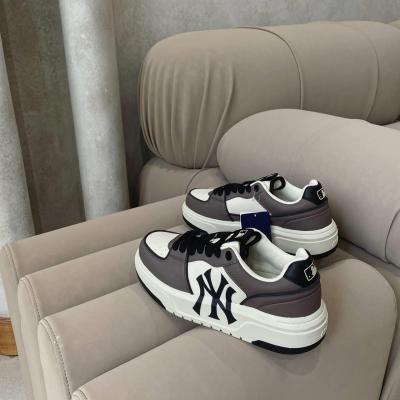 Giày MLB Korea Chunky Liner Basic New York Yankees Charcoal Grey