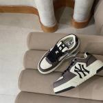 Giày MLB Korea Chunky Liner Basic New York Yankees Charcoal Grey