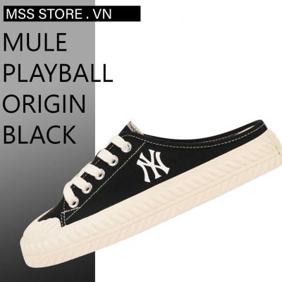 Giày MLB PLayBall Origin Mule ‘Black’