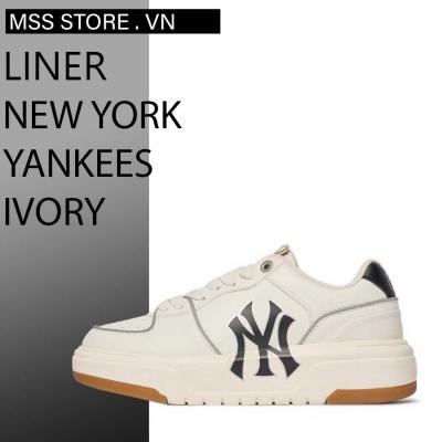 Giày MLB Chunky Liner Low New York Yankees Ivory