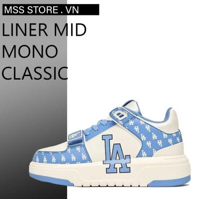 Giày MLB Chunky Liner Mid Classic Monogram