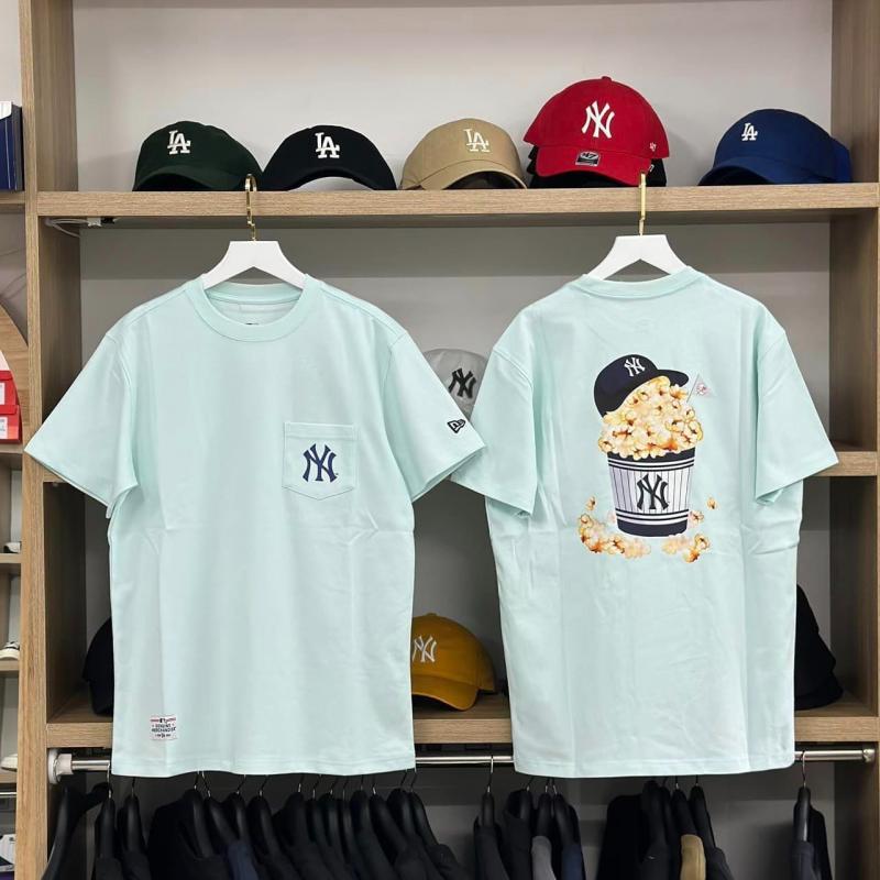 Áo thun New Era Xanh Mint Bắp Rang Bơ