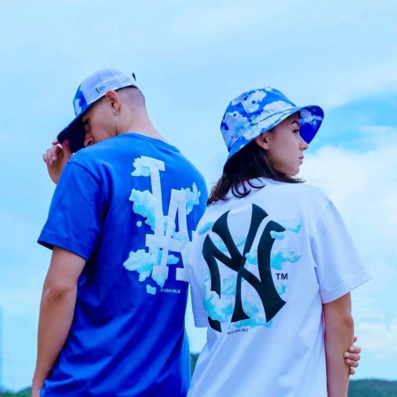 Áo Thun New Era x MLB Short Sleeves Clouds Neyyan White