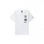 Áo thun New Era MLB Striped Logo T-Shirt White