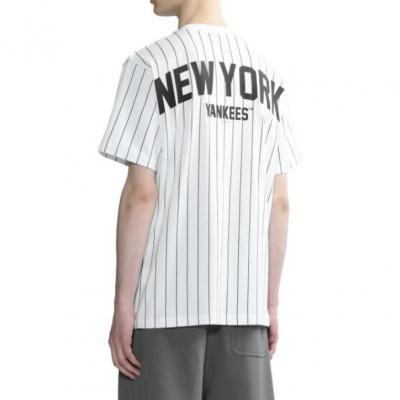 Áo thun New Era MLB Striped Logo T-Shirt White