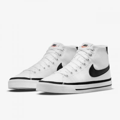 Giầy Nike Court Legacy Canvas Mid White/Black