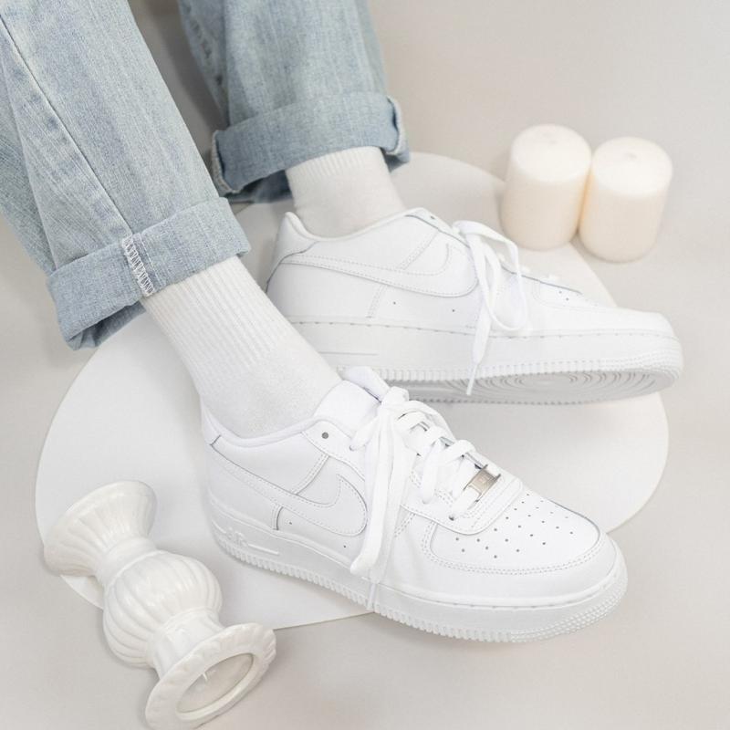 Giày Nike Air Force 1 All White GS