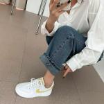 Giầy Nike Womens WMNS Air Force 1 Low White Yellow