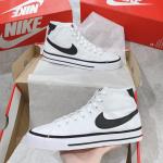 Giầy Nike Court Legacy Canvas Mid White/Black