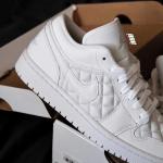 Giầy Nike Air Jordan 1 Low Quilted ‘White’