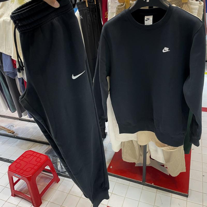 Áo Nỉ Nike Club Swoosh Crew Sweatshirt - Đen