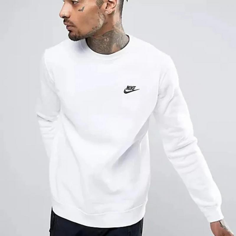 Áo Nỉ Nike Club Swoosh Crew Sweatshirt - Trắng