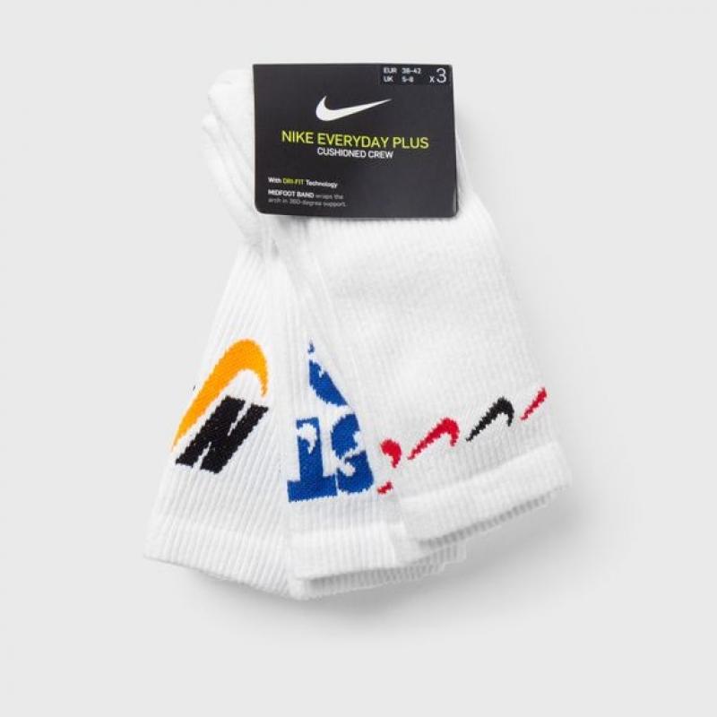 Vớ/ Tất Nike Everyday Plus Cushioned Cổ Cao-  Pack 3 đôi