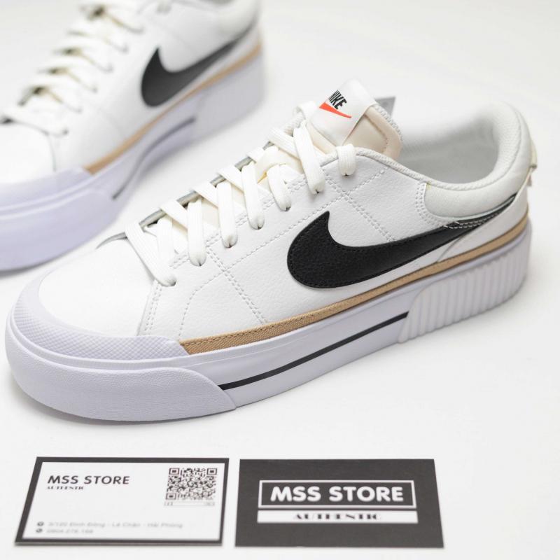 Giày Nike Court Legacy Lift 'White Black'
