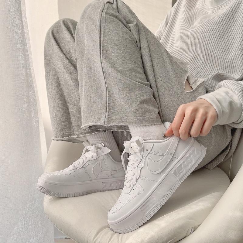 Giầy Air Force 1 Low Fontanka Triple White Multi Color Swoosh