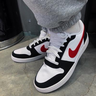 Giày Nike Court Borough Low Black White Red