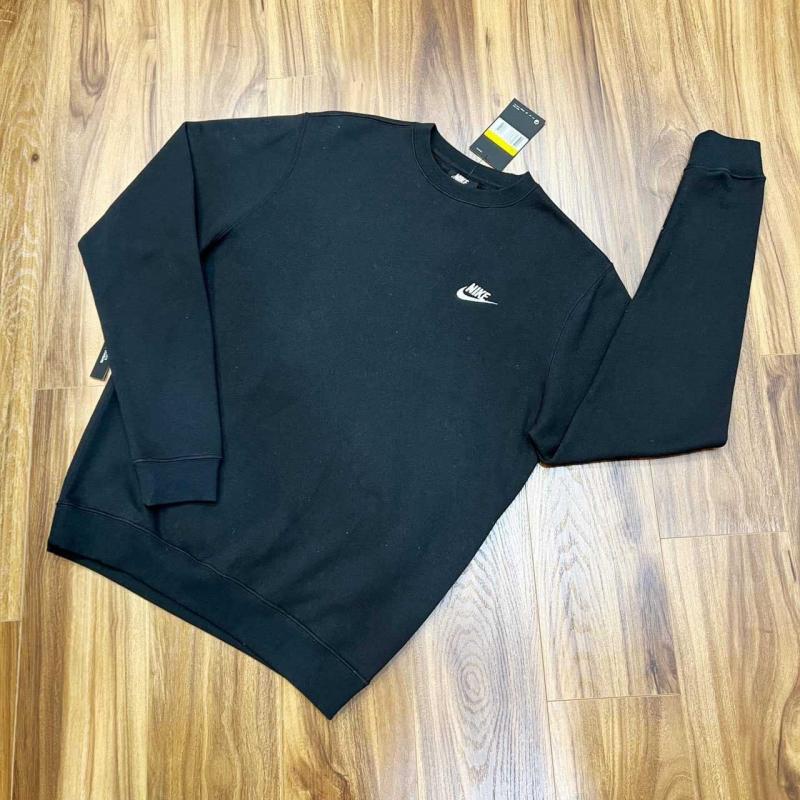 Áo Nỉ Nike Club Swoosh Crew Sweatshirt - Đen