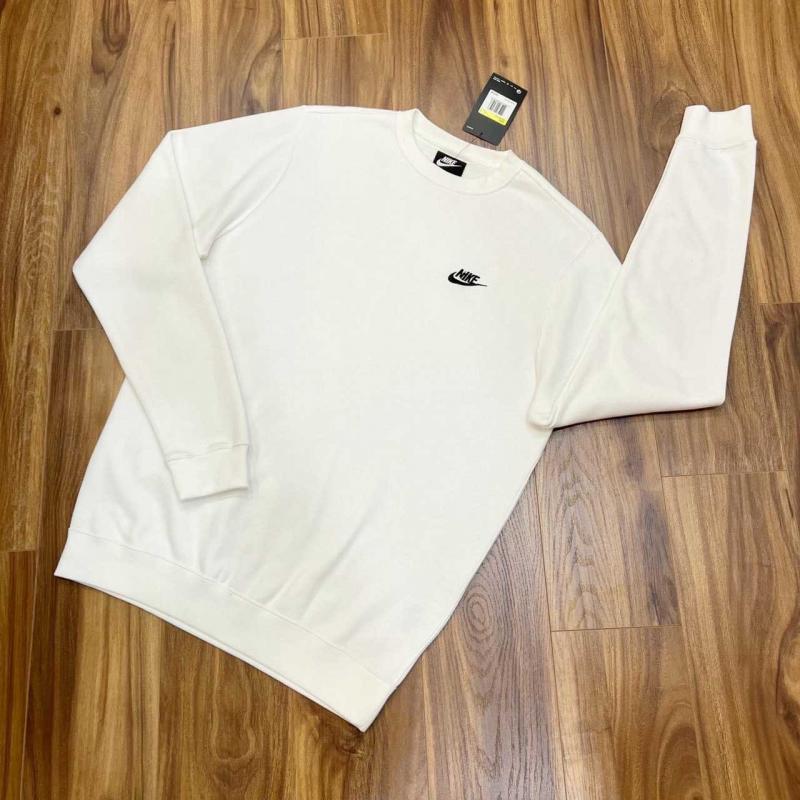 Áo Nỉ Nike Club Swoosh Crew Sweatshirt - Trắng