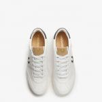 Giầy Fred Perry B400 Leather And Seude Trainer In White