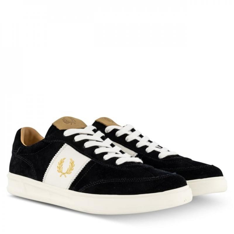 Giầy Fred Perry B400 Suede Trainers In Black