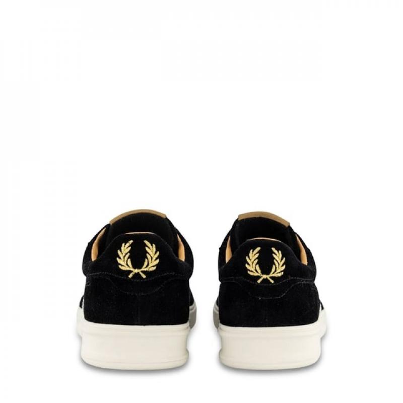 Giầy Fred Perry B400 Suede Trainers In Black