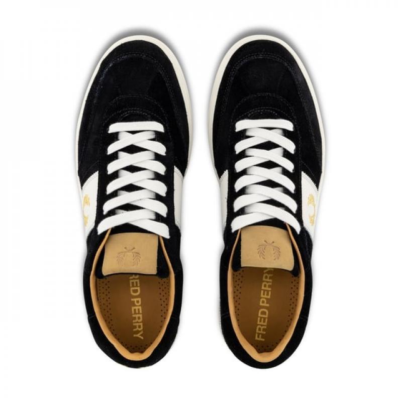 Giầy Fred Perry B400 Suede Trainers In Black