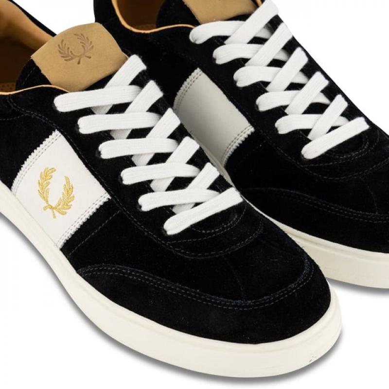 Giầy Fred Perry B400 Suede Trainers In Black