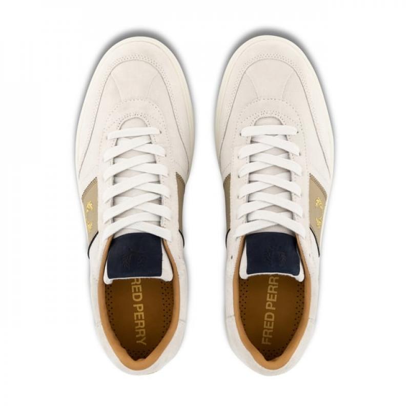 Giầy Fred Perry B400 Suede Trainers In Cream